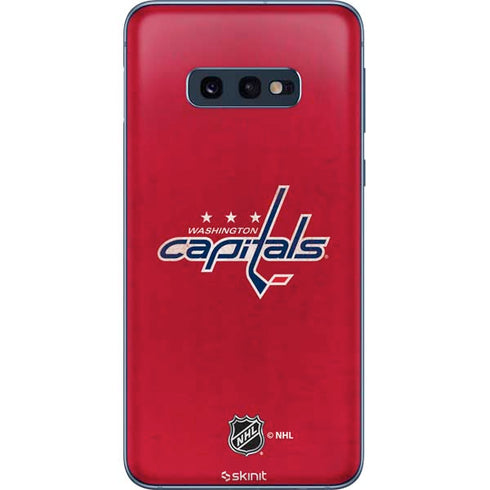 NHL Washington Capitals Distressed Galaxy S10e Skin