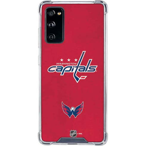 NHL Washington Capitals Distressed Galaxy S20 FE Clear Case