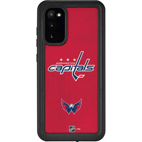 NHL Washington Capitals Distressed Galaxy S20 Waterproof Case