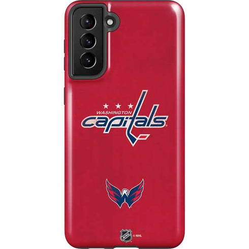 NHL Washington Capitals Distressed Galaxy S21 FE Pro Case