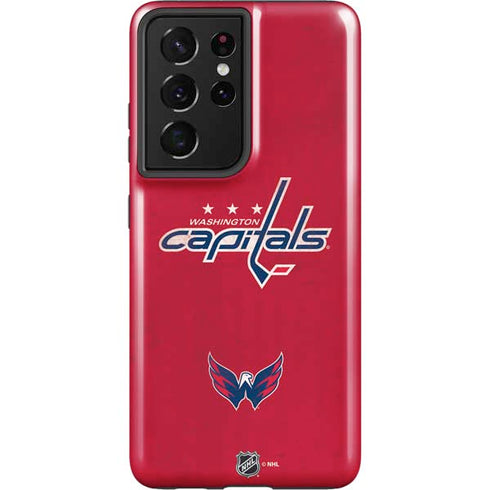 NHL Washington Capitals Distressed Galaxy S21 Ultra 5G Pro Case