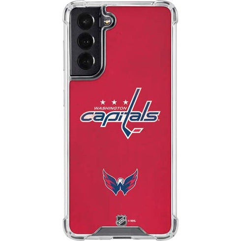NHL Washington Capitals Distressed Galaxy S22 Clear Case