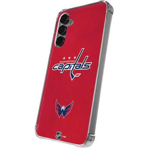 NHL Washington Capitals Distressed Galaxy S24 Plus Clear Case