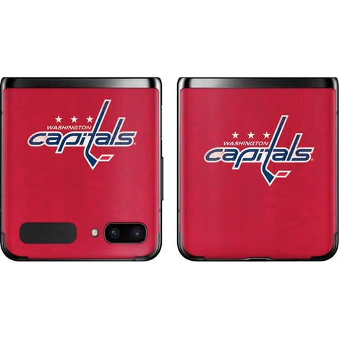 NHL Washington Capitals Distressed Galaxy Z Flip Skin