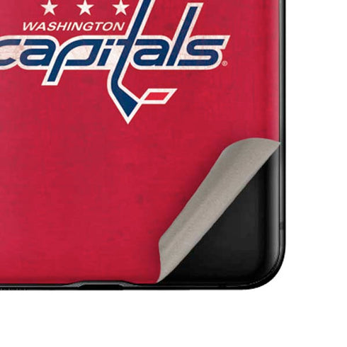 NHL Washington Capitals Distressed Galaxy Z Flip Skin