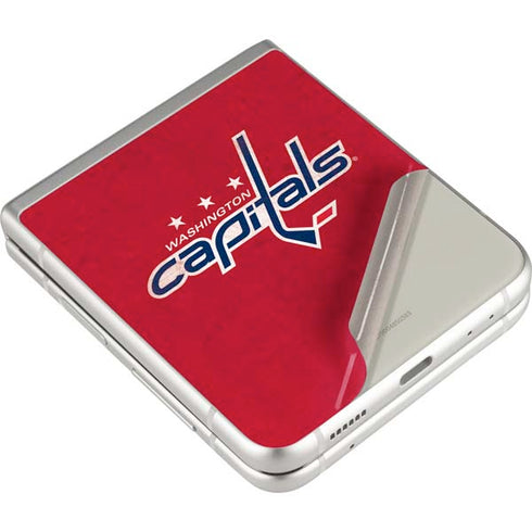 NHL Washington Capitals Distressed Galaxy Z Flip3 5G Skin