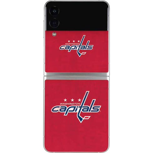 NHL Washington Capitals Distressed Galaxy Z Flip4 5G Skin