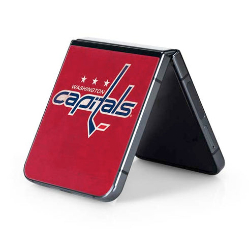 NHL Washington Capitals Distressed Galaxy Z Flip5 5G Skin