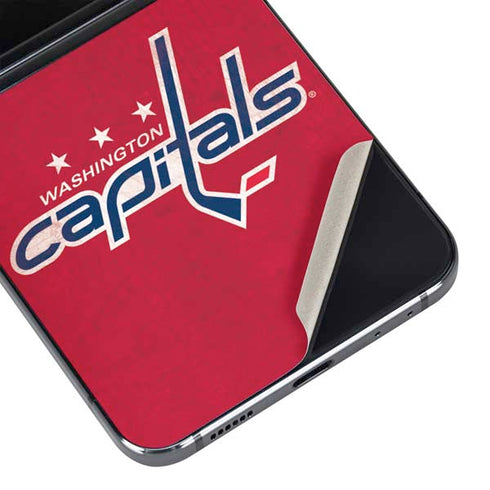 NHL Washington Capitals Distressed Galaxy Z Flip5 5G Skin