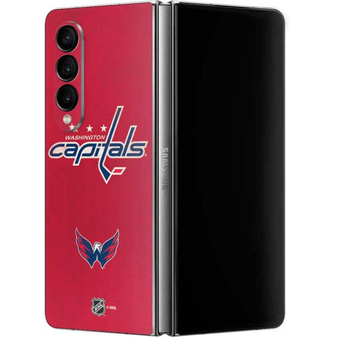 NHL Washington Capitals Distressed Galaxy Z Fold4 5G Skin