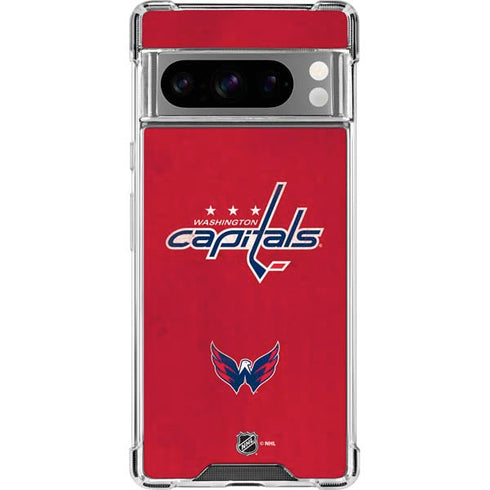 NHL Washington Capitals Distressed Google Pixel 8 Pro Clear Case
