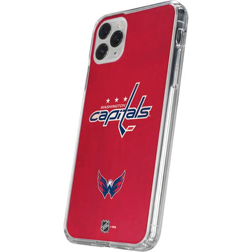 NHL Washington Capitals Distressed iPhone 11 Pro Clear Case