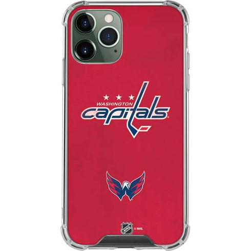NHL Washington Capitals Distressed iPhone 11 Pro Max Clear Case