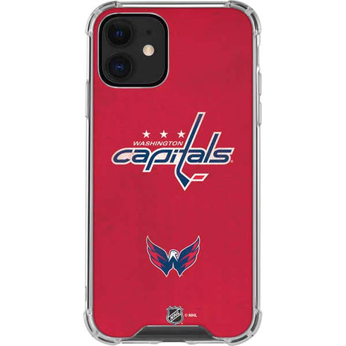 NHL Washington Capitals Distressed iPhone 12 Mini Clear Case