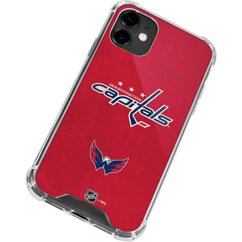NHL Washington Capitals Distressed iPhone 12 Mini Clear Case