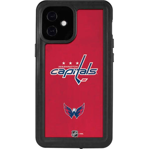NHL Washington Capitals Distressed iPhone 12 Mini Waterproof Case