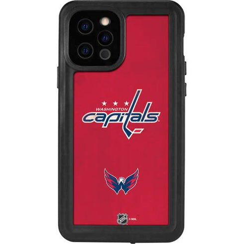 NHL Washington Capitals Distressed iPhone 12 Pro Waterproof Case