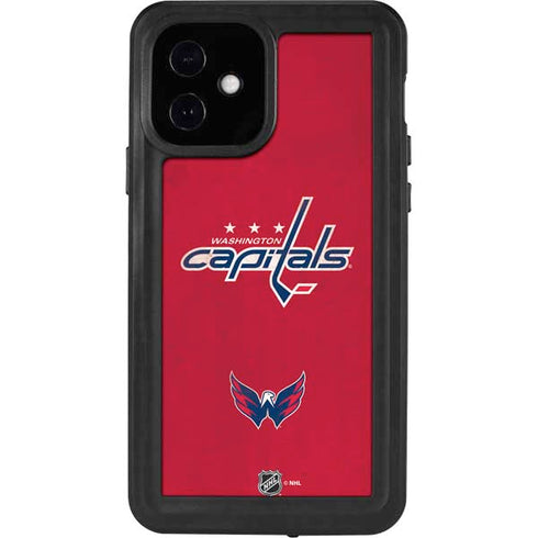 NHL Washington Capitals Distressed iPhone 12 Waterproof Case