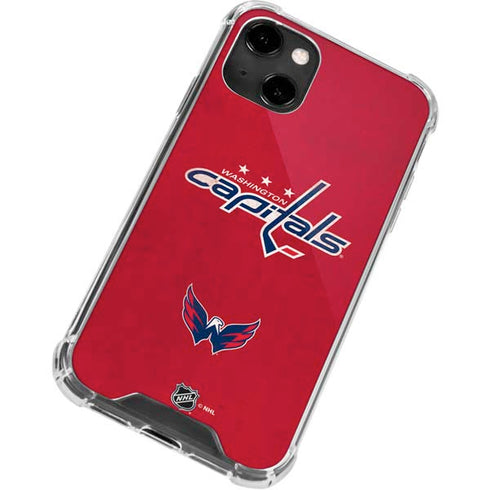 NHL Washington Capitals Distressed iPhone 13 Clear Case