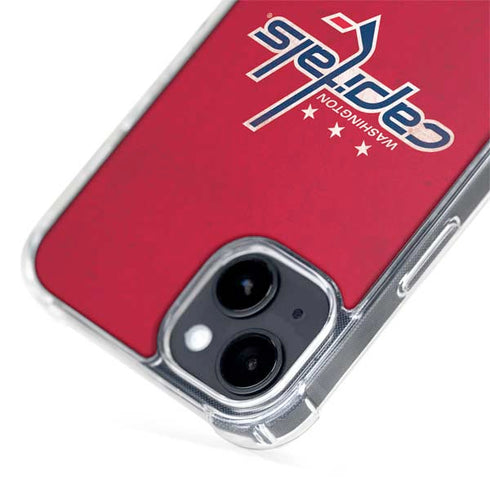 NHL Washington Capitals Distressed iPhone 15 Plus MagSafe Case