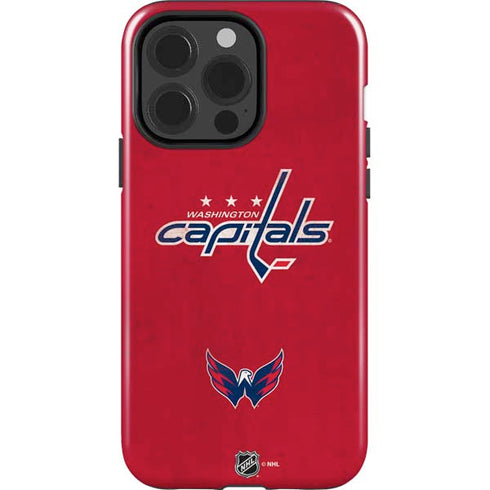 NHL Washington Capitals Distressed iPhone 15 Pro Impact Case