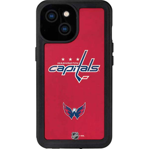 NHL Washington Capitals Distressed iPhone 15 Waterproof Case