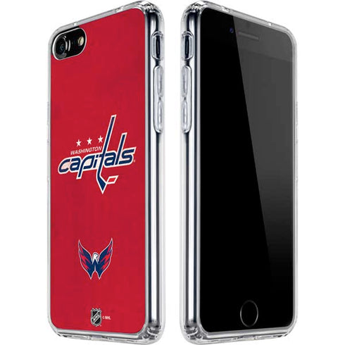 NHL Washington Capitals Distressed iPhone SE (2nd & 3rd Gen) Clear Case