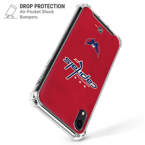 NHL Washington Capitals Distressed iPhone XR Clear Case