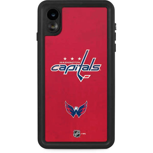 NHL Washington Capitals Distressed iPhone XR Waterproof Case