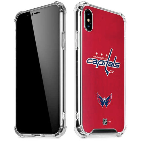 NHL Washington Capitals Distressed iPhone XS Max Clear Case