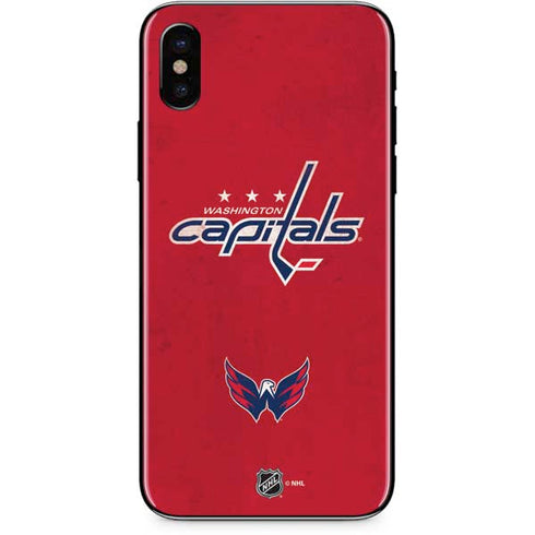 NHL Washington Capitals Distressed iPhone XS Skin