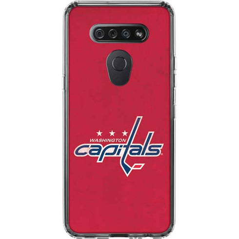 NHL Washington Capitals Distressed LG K51/Q51 Clear Case