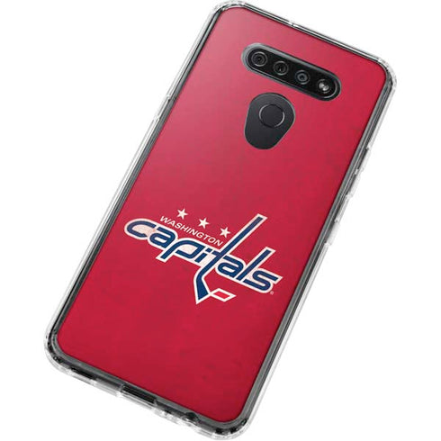 NHL Washington Capitals Distressed LG K51/Q51 Clear Case