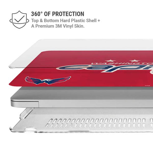NHL Washington Capitals Distressed MacBook Air 15in (2023-2025) Case plus Skin