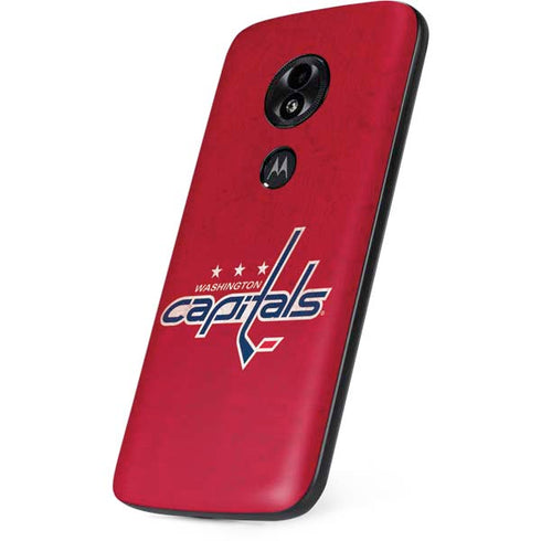 NHL Washington Capitals Distressed Moto E5 Play Skin