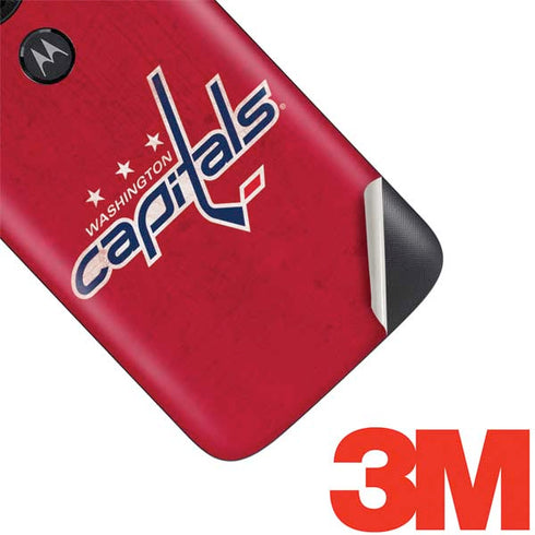 NHL Washington Capitals Distressed Moto E5 Play Skin