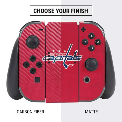 NHL Washington Capitals Distressed Nintendo Switch Bundle Skin