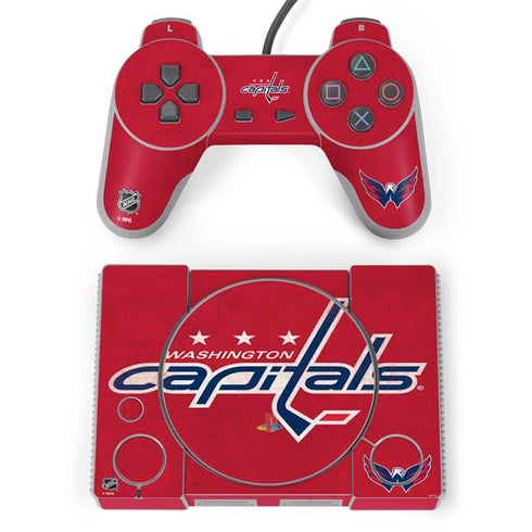NHL Washington Capitals Distressed PlayStation Classic Bundle Skin