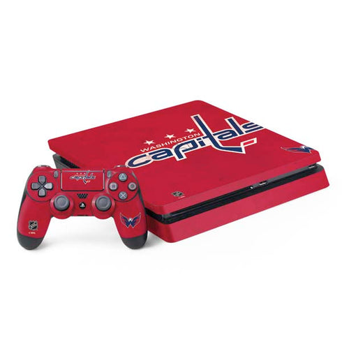 NHL Washington Capitals Distressed PS4 Slim Bundle Skin