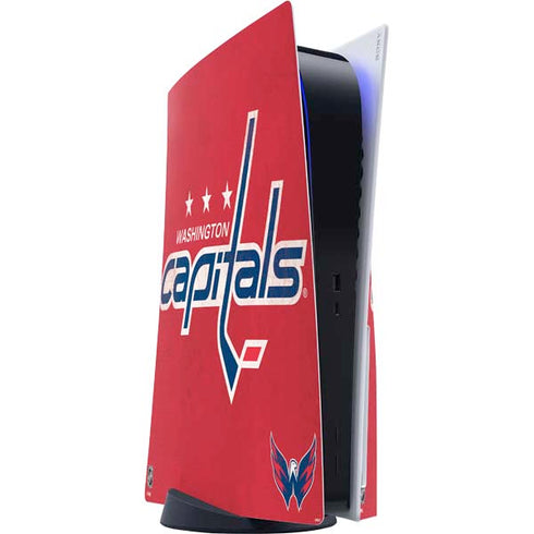 NHL Washington Capitals Distressed PS5 Console Skin