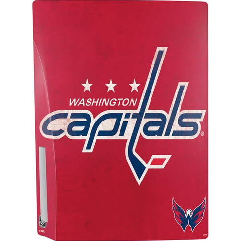 NHL Washington Capitals Distressed PS5 Console Skin