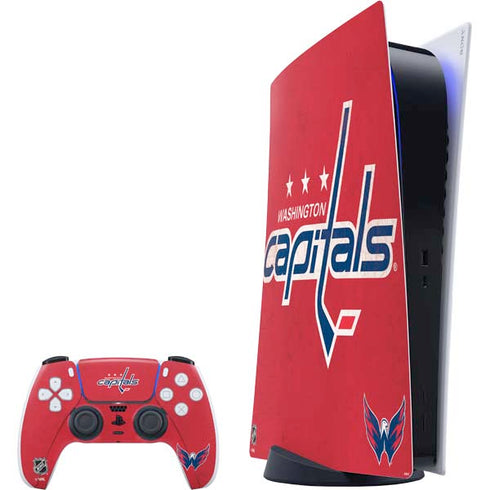 NHL Washington Capitals Distressed PS5 Digital Edition Bundle Skin