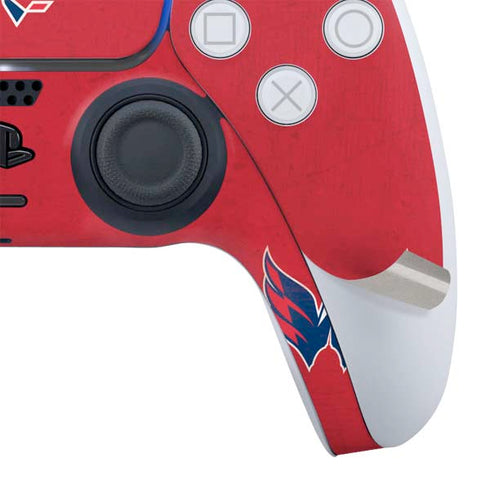 NHL Washington Capitals Distressed PS5 Slim Digital Edition Bundle Skin