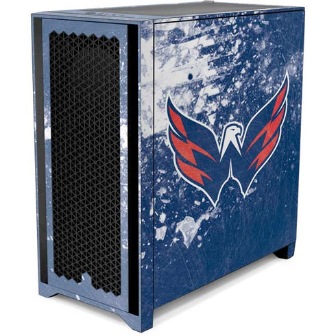 NHL Washington Capitals Frozen Corsair 4000D Tempered Glass Mid-Tower ATX Case Skin