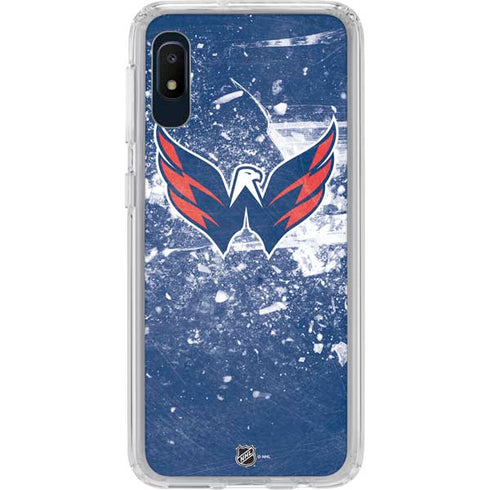 NHL Washington Capitals Frozen Galaxy A10e Clear Case