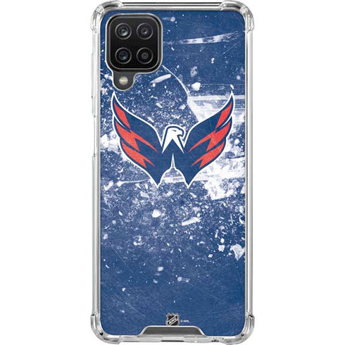 NHL Washington Capitals Frozen Galaxy A12 Clear Case