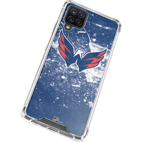 NHL Washington Capitals Frozen Galaxy A12 Clear Case