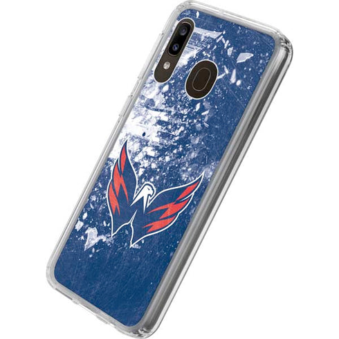 NHL Washington Capitals Frozen Galaxy A20 Clear Case