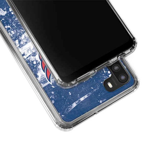 NHL Washington Capitals Frozen Galaxy A21 Clear Case