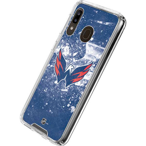NHL Washington Capitals Frozen Galaxy A30 Clear Case